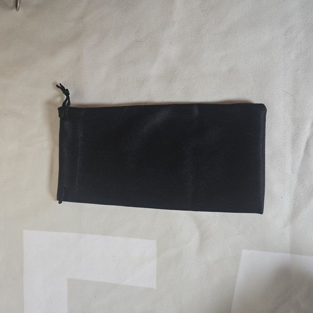 Black Drawstring Sunglasses Pouch
